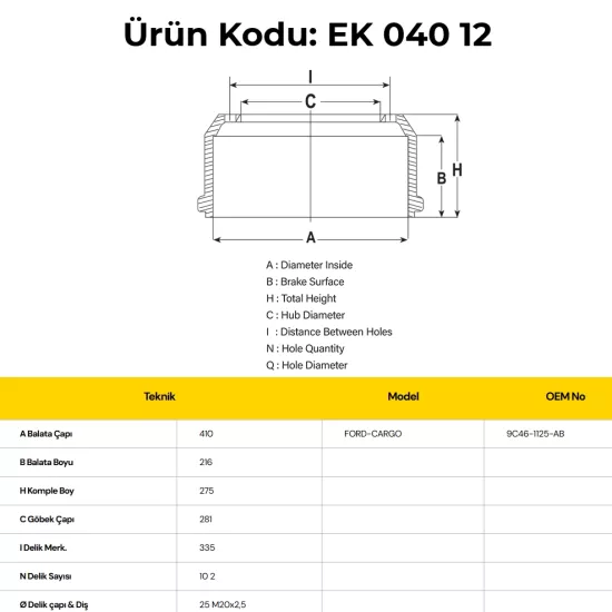 Ford Cargo 1838 Kampana Ön Yeni Model | 3207 - 1820680