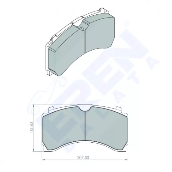 Mercedes Axor Disk Balata Arka D-009 | WVA 29244