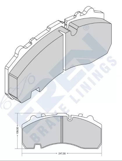 BPW Yeni Model Disk Balata Arka D-167 | WVA 29167