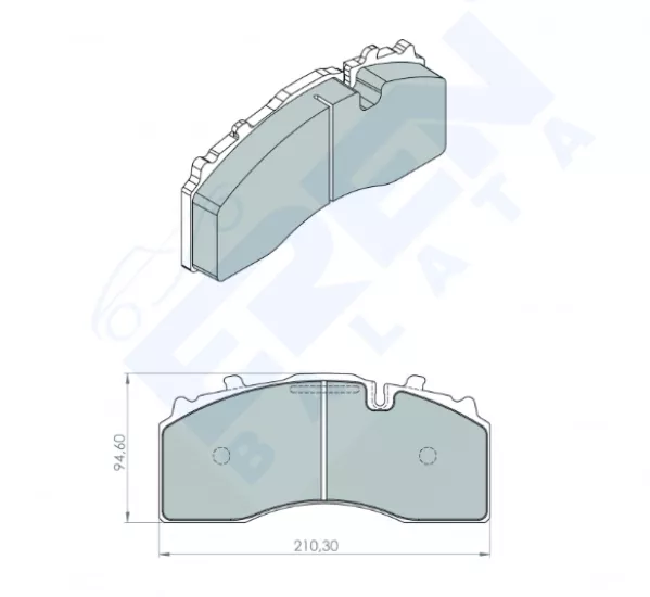 BPW Disk Balata Ön D-227 | WVA 29227